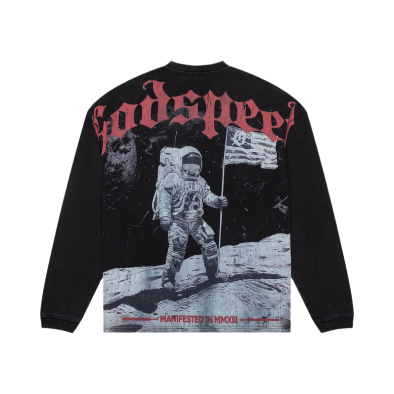 Godspeed Apollo 11 Black L/S Tee