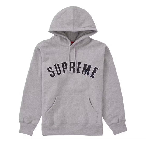 Supreme Pearl Logo Grey Hoodie