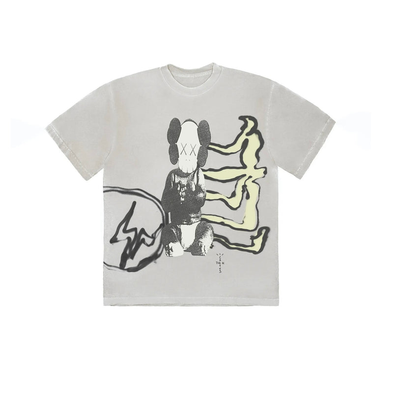 Travis Scott Cactus Jack + Kaws Fragment White Tee