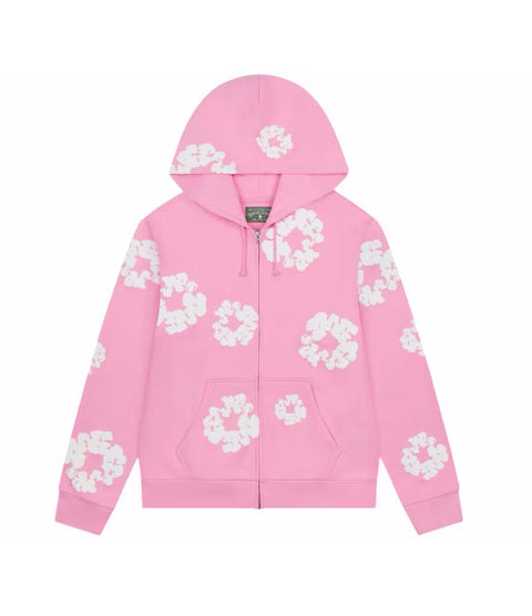 Denim Tears Cotton Wreath Pink Zip Up