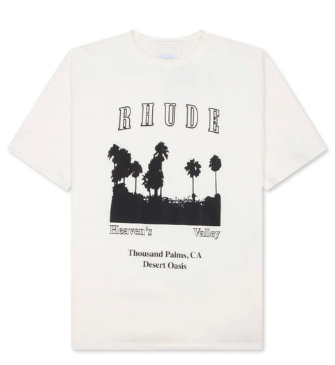 Rhude Thousand Palms White Tee
