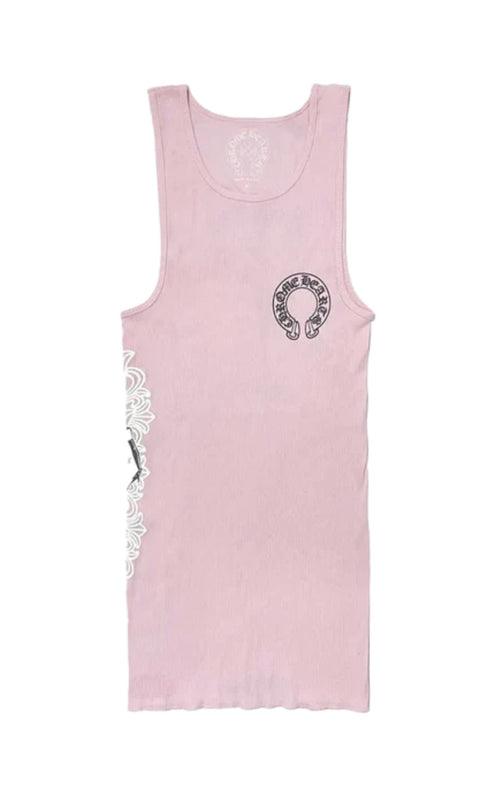 Chrome Hearts Deadly Doll Pink Rib Tank