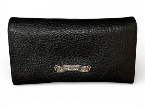 Chrome Hearts Judy Black Leather Wallet