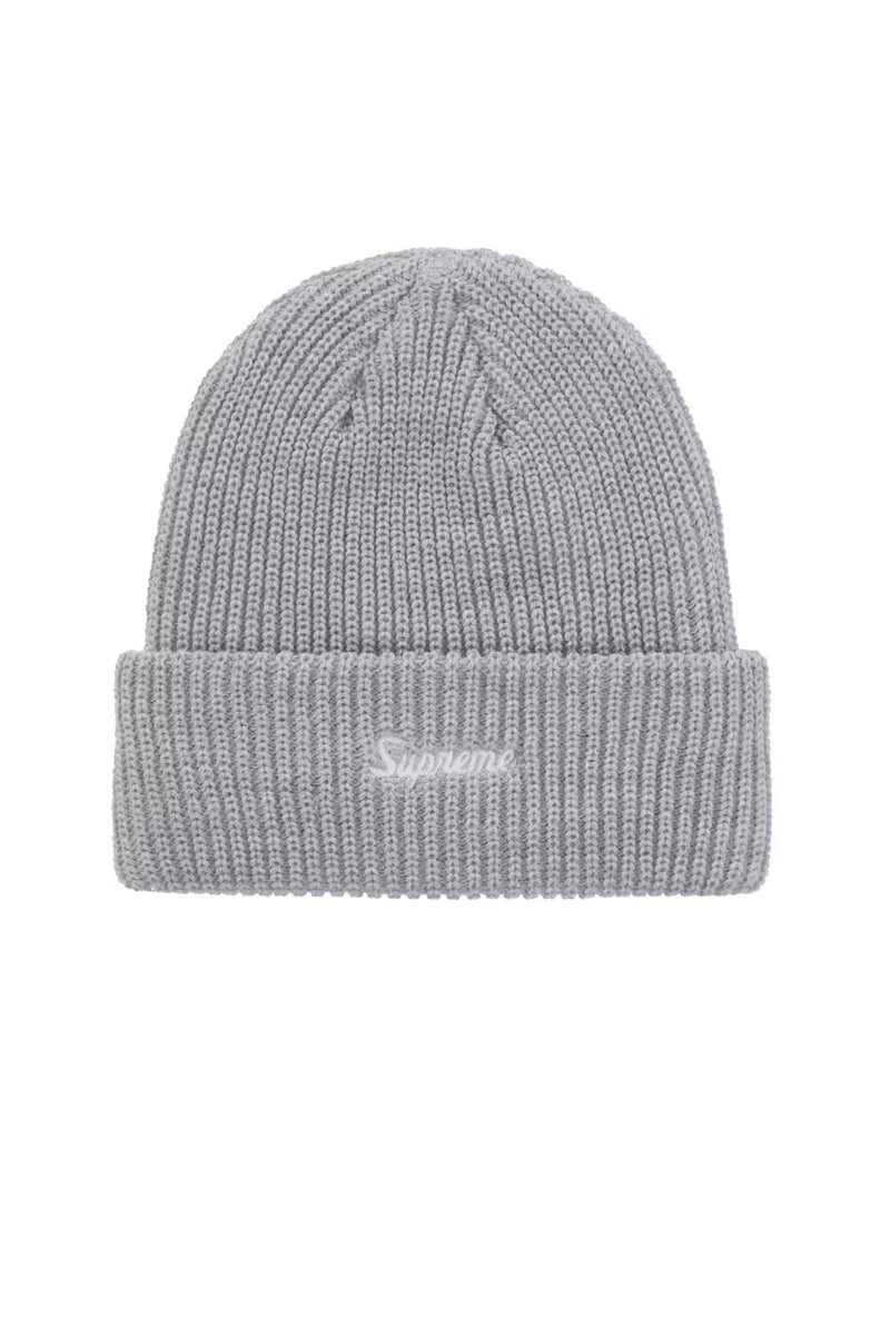 Supreme Loose Gauge Heather Grey Beanie