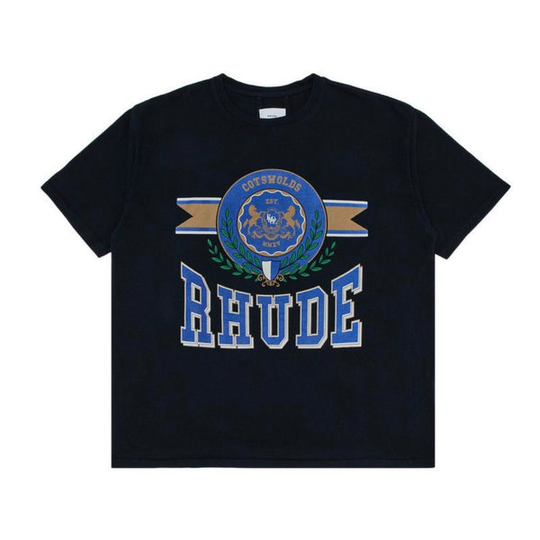 Rhude Cotswold Crest Black Tee