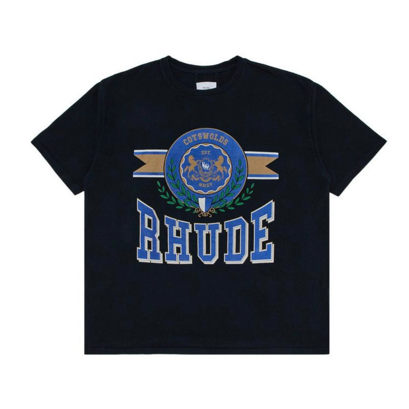 Rhude Cotswold Crest Black Tee