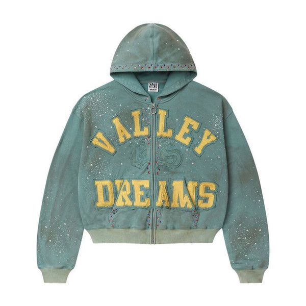 Vale Bank Dark Mint Zip Up