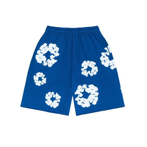 Denim Tears Cotton Wreath Shorts Royal Blue