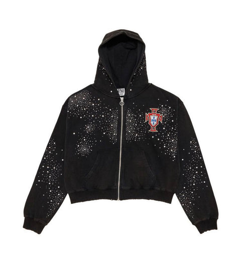 Vale Pluto Cluster Black Zip Up