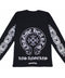 Chrome Hearts LA Floral Horseshoe Black L/S Tee