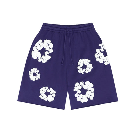 Denim Tears Cotton Wreath Purple Sweatshorts