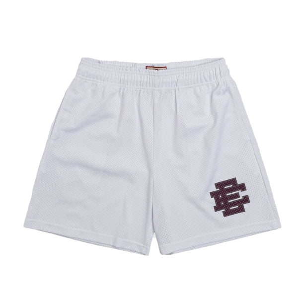 Eric Emanuel White/Grey/Maroon Basic Short