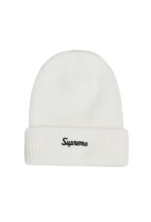 Supreme Loose Gauge White Beanie