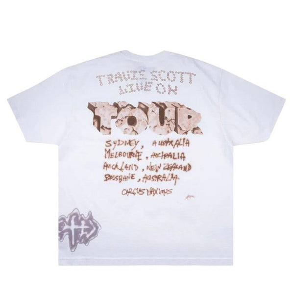 Travis Scott Utopia Circus Maximus Skitzo White Tee
