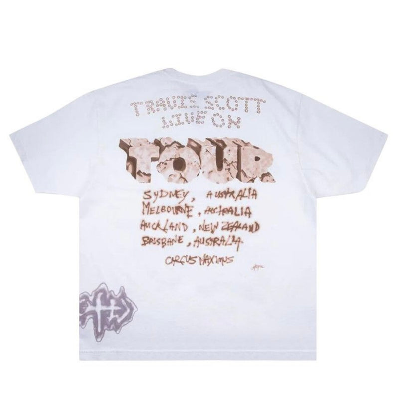 Travis Scott Utopia Circus Maximus Skitzo White Tee
