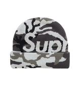 Supreme Big Logo Snow Camo Beanie