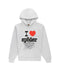 I Heart Sp5der Grey Hoodie
