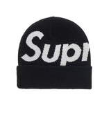 Supreme Big Logo Black Beanie