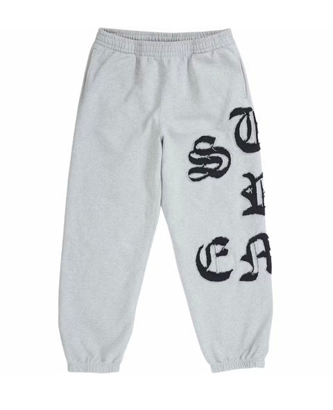 Supreme Cutout Heather Grey Sweatpants