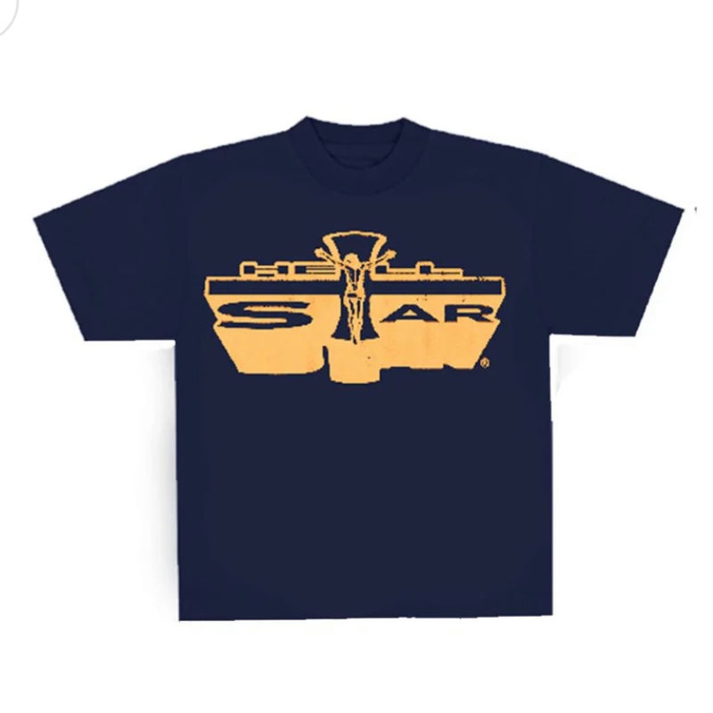 Hellstar Jesus Tee Navy