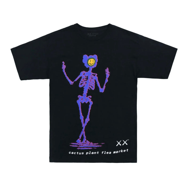 Kaws x Cactus Plant Flea Market Black Tee