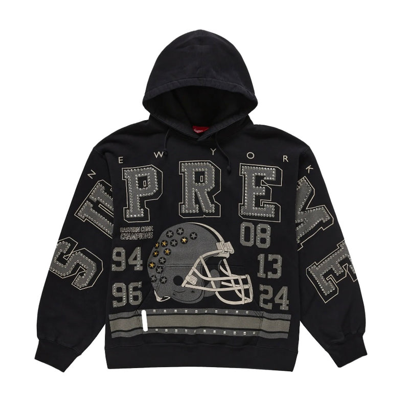 Supreme Champions Studded Hooded Sweatshirt Black