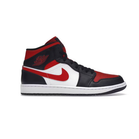 Jordan 1 Mid White Black Red