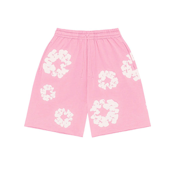 Denim Tears Cotton Wreath Shorts Pink