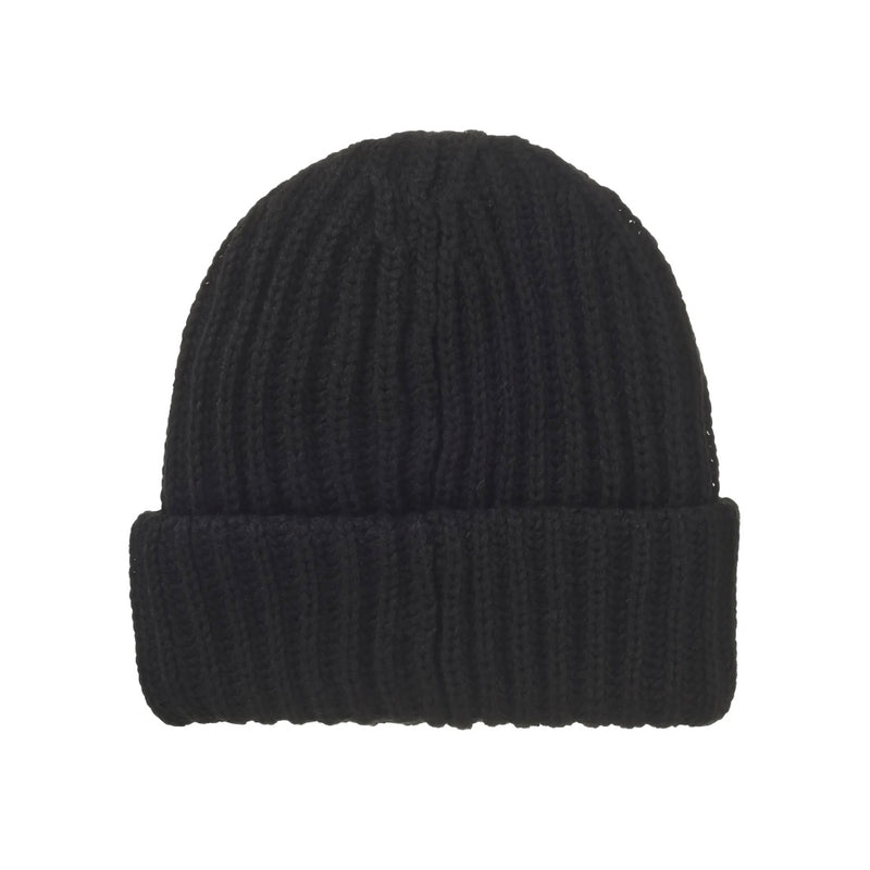 Supreme Classic Logo Ribbed Beanie Black