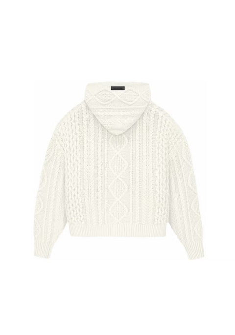Essentials FW23 Cable Knit Cloud Dance Hoodie