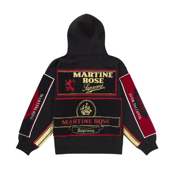 Supreme Martine Rose Towel Zip Up Hooded Sweatshirt Black