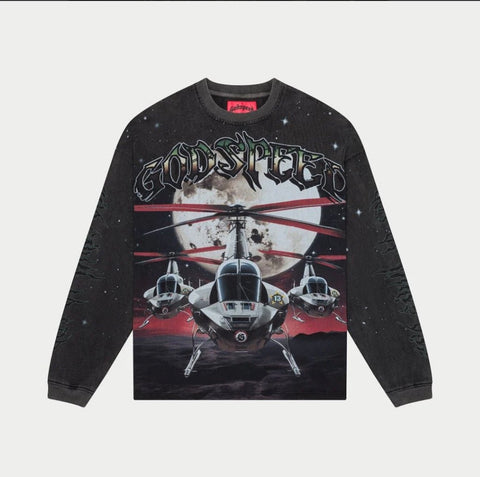 Godspeed Airstrike Black Tee
