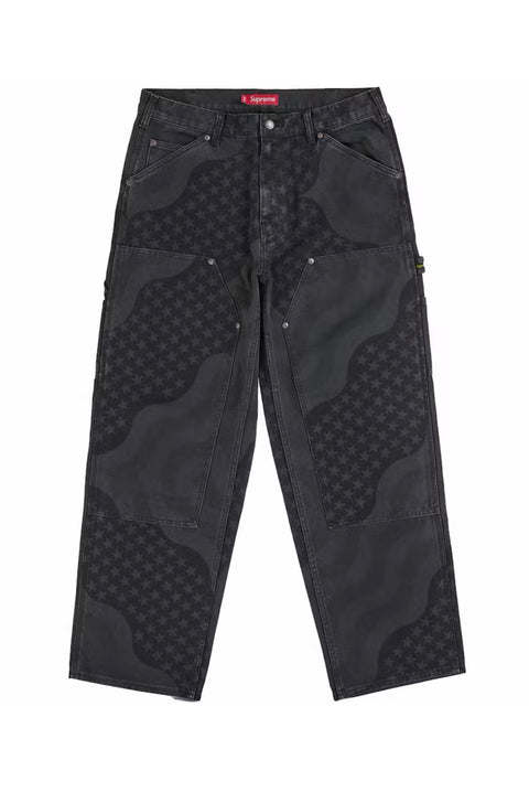 Supreme Flag Double Knee Carpenter Black Jeans