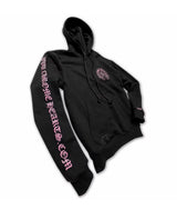 Chrome Hearts Pink Horseshoe Online Black Hoodie