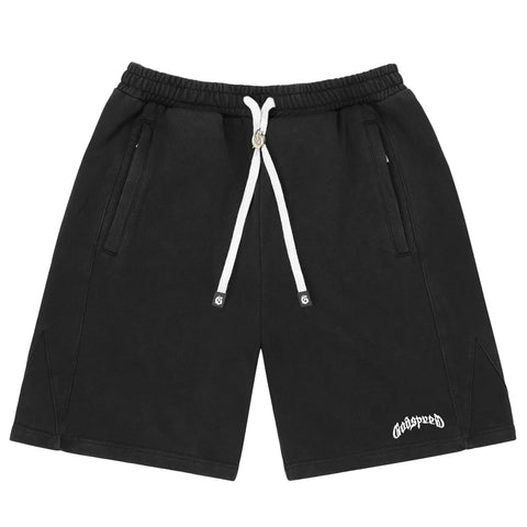 Godspeed Vital Terry Black Wash Shorts
