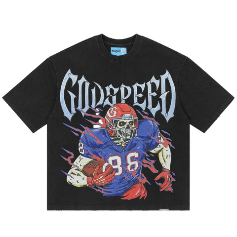 Godspeed End Zone Black Tee