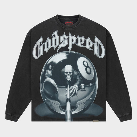 Godspeed 8 Ball CP Black L/S Tee