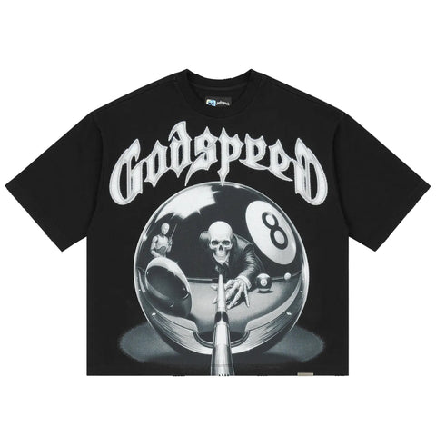 Godspeed 8 Ball CP Black Wash Tee