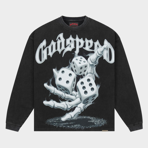 Godspeed No Risk, No Reward Black L/S Tee