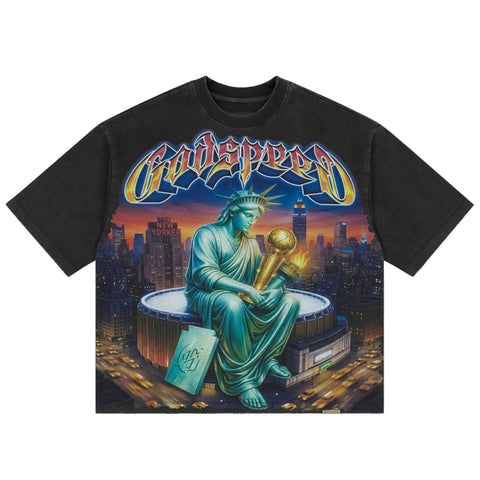 Godspeed Finally Black Tee