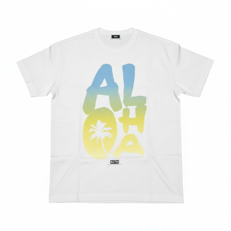 Kith Aloha Palm White Tee