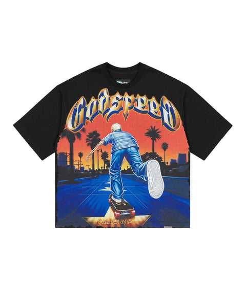 Godspeed Kick Push Black Tee