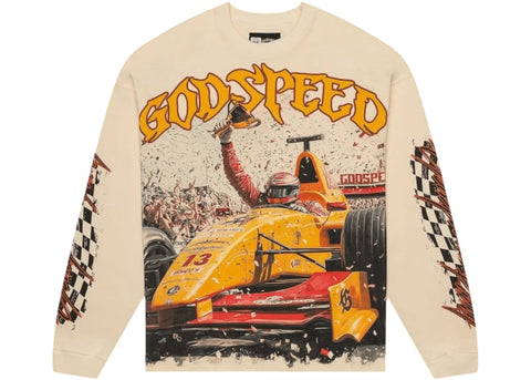 Godspeed F1 Finishline Bone L/S Tee
