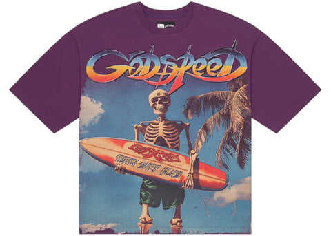 Godspeed Miami Surf Club Purple Tee