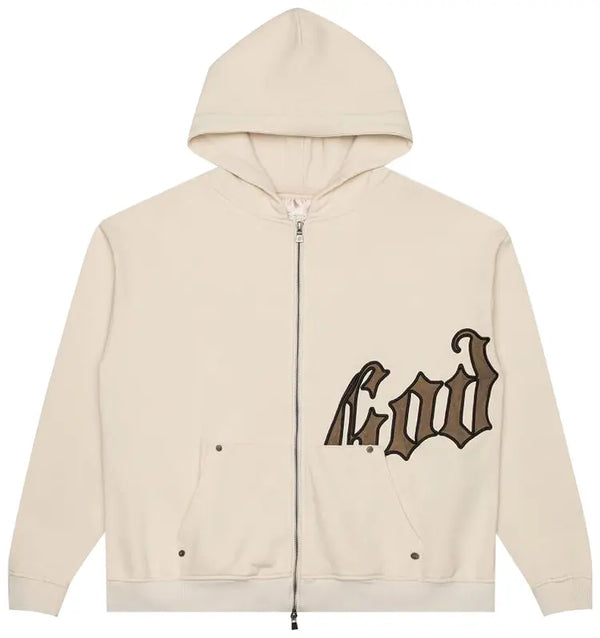 Godspeed OG Logo Cream/Brolive Zip Up