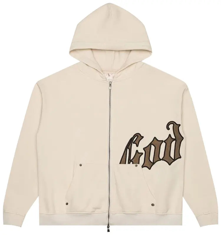 Godspeed OG Logo Cream/Brolive Zip Up