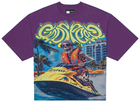 Godspeed Wave Runner Purple Tee
