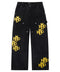 HMDD Yellow Patch Black Pants