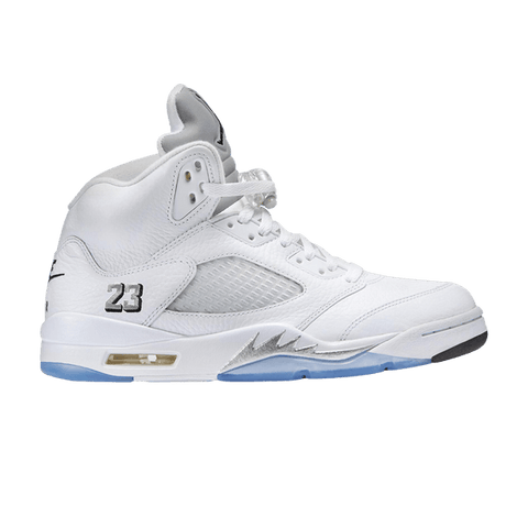 White Metallic Jordan 5