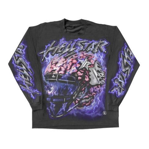 Hellstar Brain Helmet Black L/S Tee